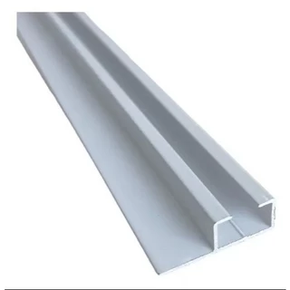 Trilho Suiço Max Simples Para Cortinas Teto/Cortineiro Varias Medidas