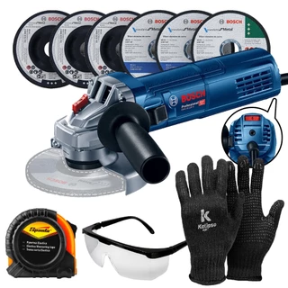 Kit Esmerilhadeira GWS 9-125 S Bosch 900W Contr. Velocidade