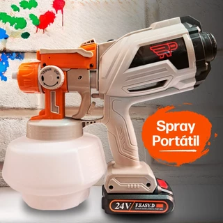 Pulverizador de Tinta Elétrico 24V Pistola Spray Portátil Profissional Pintura Automotiva Industrial