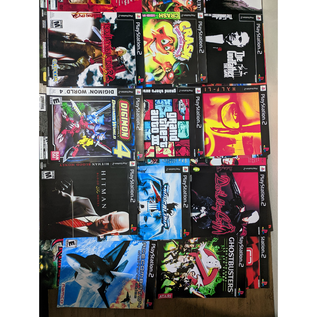 Encartes de PS2 Lote 42 Capas Variadas | Shopee Brasil