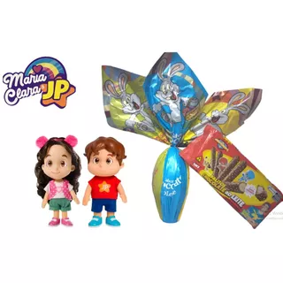 Ovo de Páscoa Maria Clara E JP Boneco Kit Infantil 2025 Promoção
