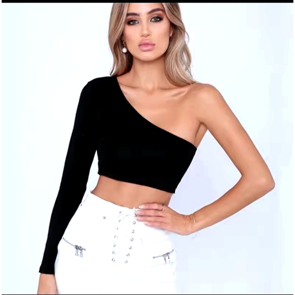 Body Feminino Uma Manga Longa | Shopee Brasil