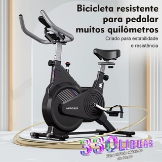 Bicicleta Ergométrica Compacta e Silenciosa - Bike Spinning para Apartamento, 150kg em Oferta na Shopee