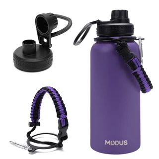 Modus Garrafa Térmica 1000ml Squeeze Aço Inoxidável Com Alça Para Segurar