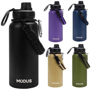 Garrafa Modus Térmica 1000ml Aço Inoxidável Com Alça Paracord Garrafa Térmica Café