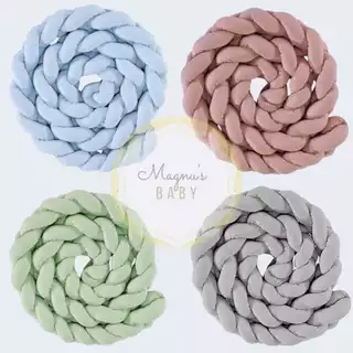 Super Promoção Trança Avulsa 4 Mts/1,30/ 5,5 Mts Lisas Para Berço/mini Camas/montessoriano em Oferta na Shopee