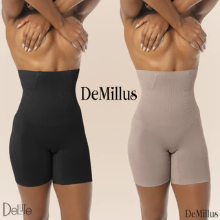 Bermuda Feminina Modeladora Cintura Alta Demillus Sem Costura Ultraleve Alta Compressão Não Enrola em Oferta na Shopee