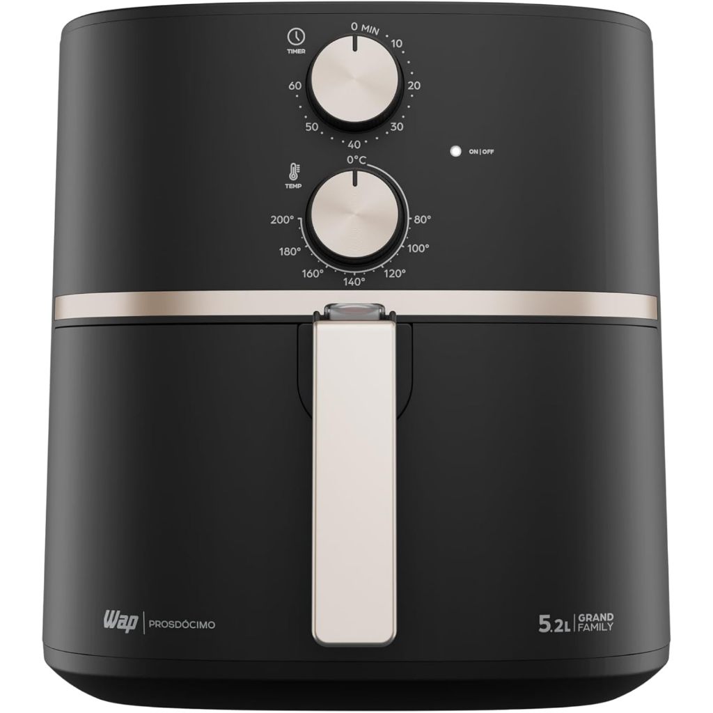 Fritadeira Elétrica Air Fryer WAP GRAND FAMILY 5,2 Litros, T