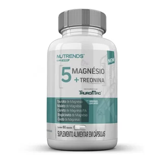 5 Magnésios + Treonina (Selo TauroMag) 60 Cápsulas - Nutrends em Oferta na Shopee