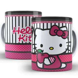 Caneca Xícara Hello Kitty Porcelana 325ml Presente