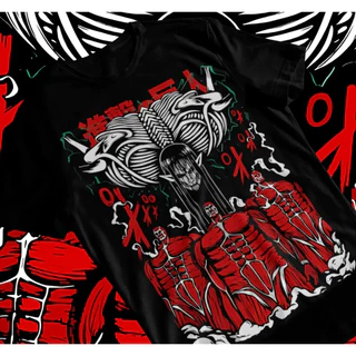Camiseta Unissex de Animes Attack on Titan T-shirt Eren, Rumbling, Shingeki No Kyojin