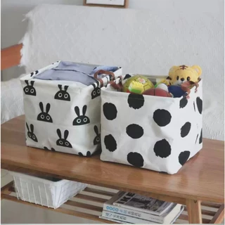 Cesto Organizador Multiuso Dobrável Roupa Brinquedo Tecido Grande 30X30X30 em Oferta na Shopee