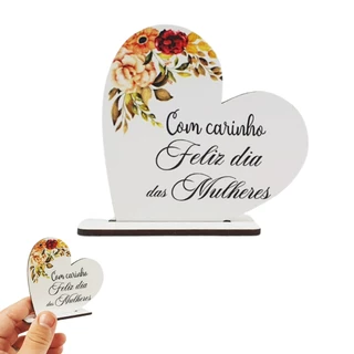 Kit de Lembrancinhas em Mdf "Dia Internacional Da Mulher" Colorida Adesivada 8cm em Oferta na Shopee