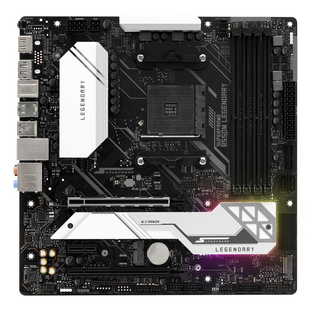 Placa Mãe SuperFrame B550M Legendary Series Chipset B550 AMD AM4 mATX ...