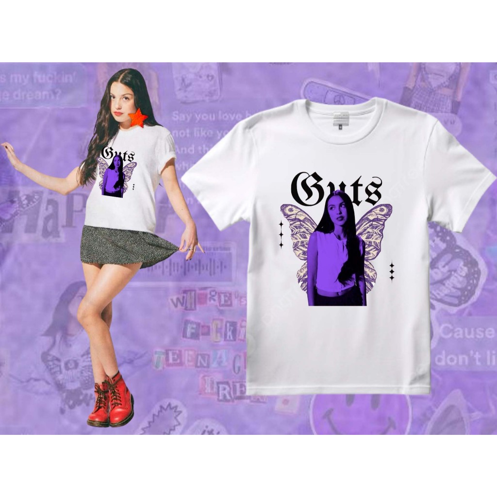 Camiseta Olivia Rodrigo Guts Sour Tour Lollapalooza 2025