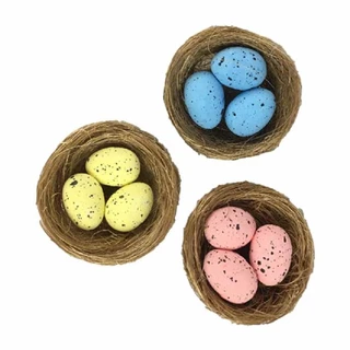 Ninho Com Ovinhos Pascoa Galinha Dinossauro Coelhinho Pascoa Decoração Lembrancinha em Oferta na Shopee