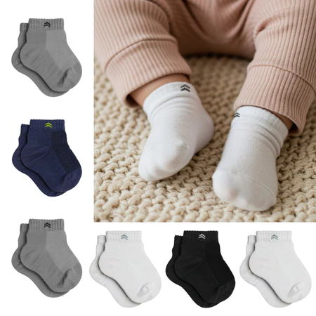 Kit com 6 pares meias infantil baby 