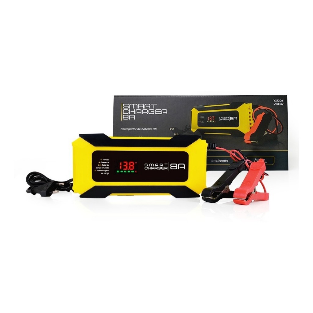 Carregador De Bateria Estacionária 8ah 12v Certificado Inmetro - Smart ...