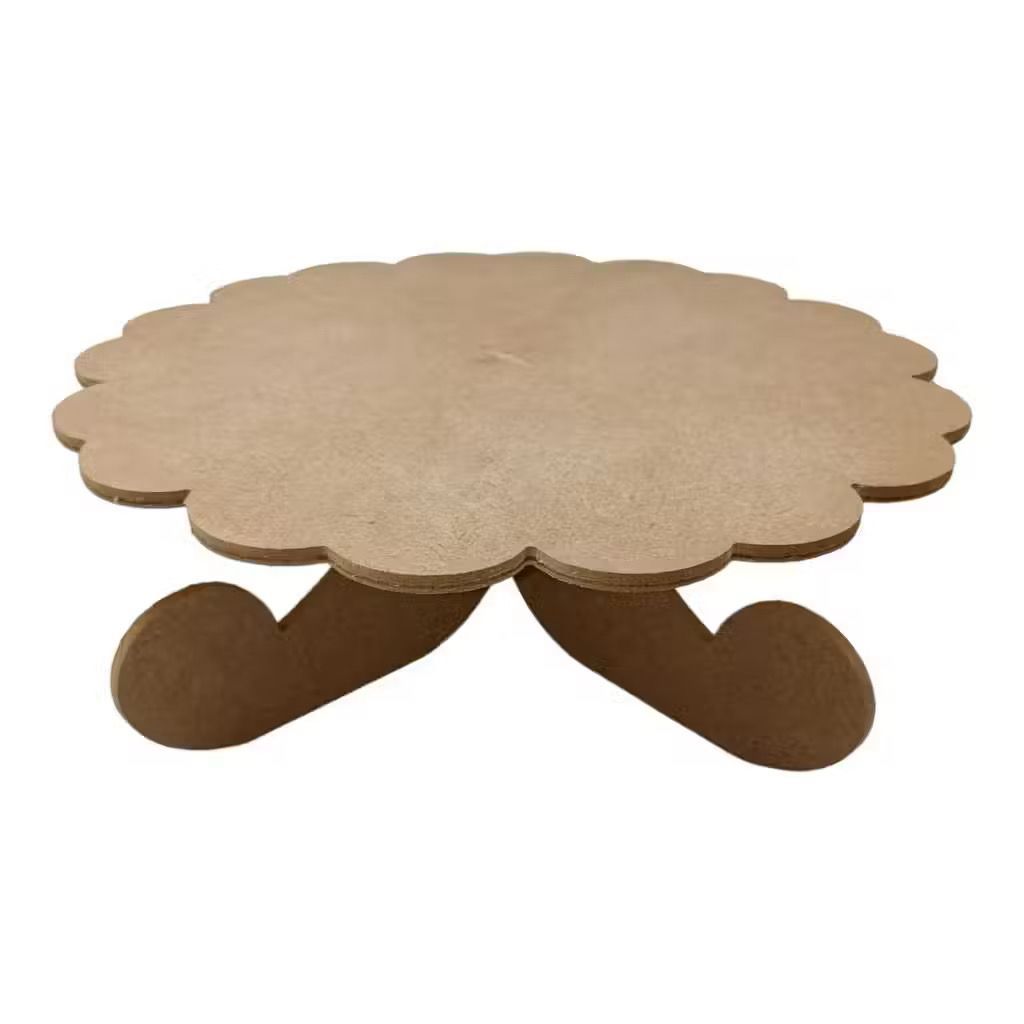 Suporte Para Bolo MDF Cru Boleira 35 Cm Diâmetro