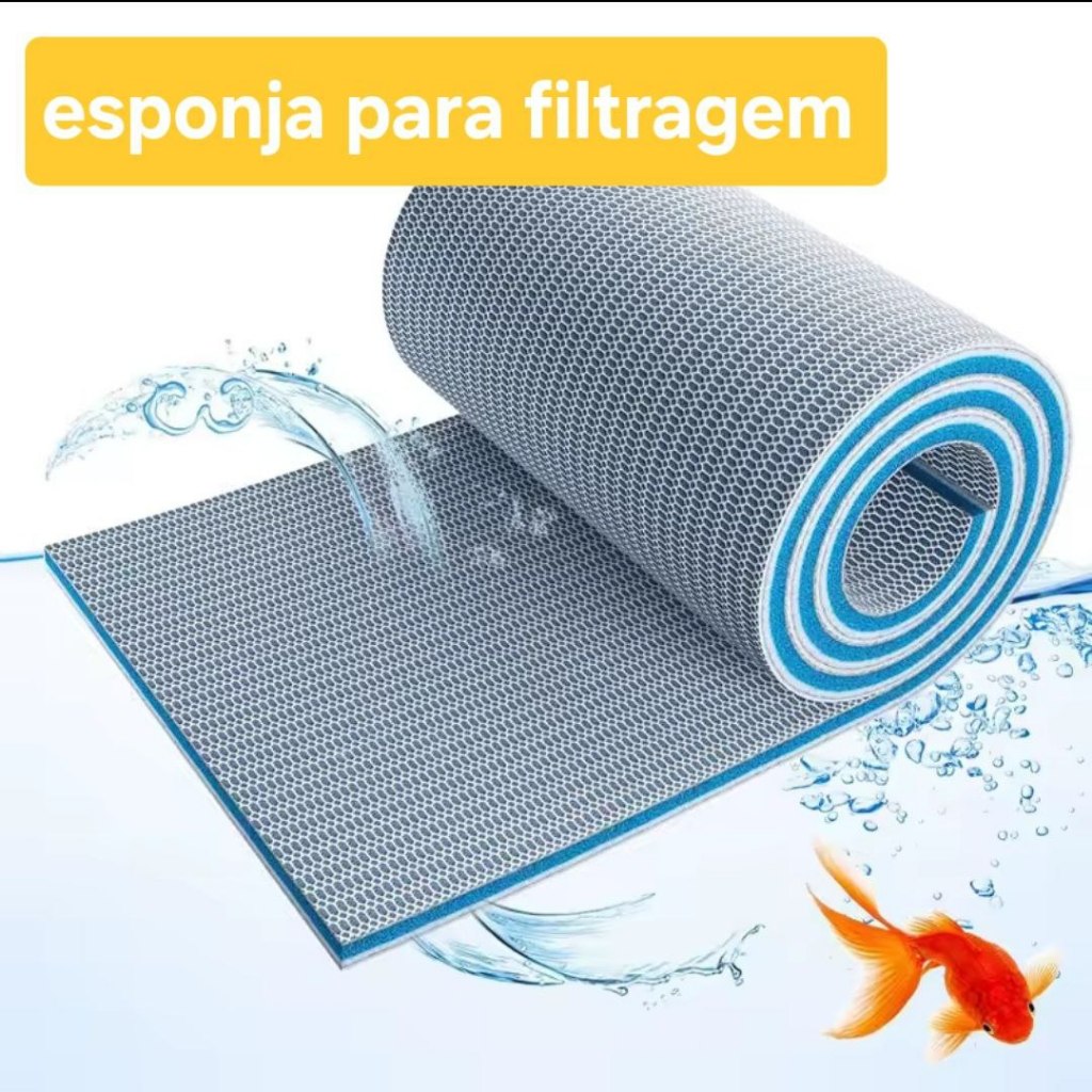 Esponja bioquímica algodão de 8 camadas para Filtragem de aquário
