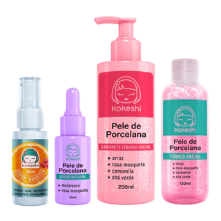 Kit Cuidado Completo Antiacne Vit C Limpeza Tonificação