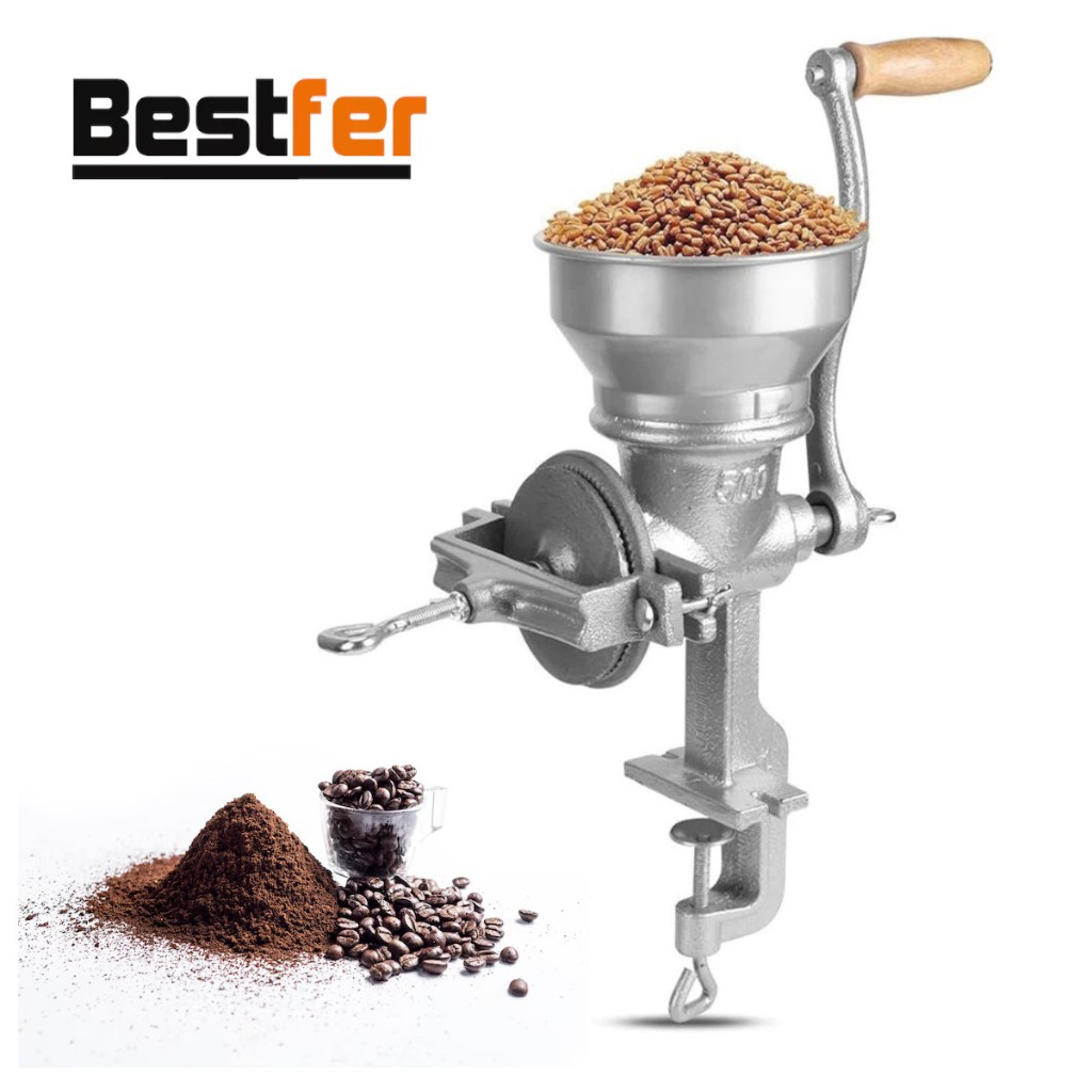 Moedor de Café Manual Maquina Para Moer Grãos e Cereais Moinho Bestfer ...
