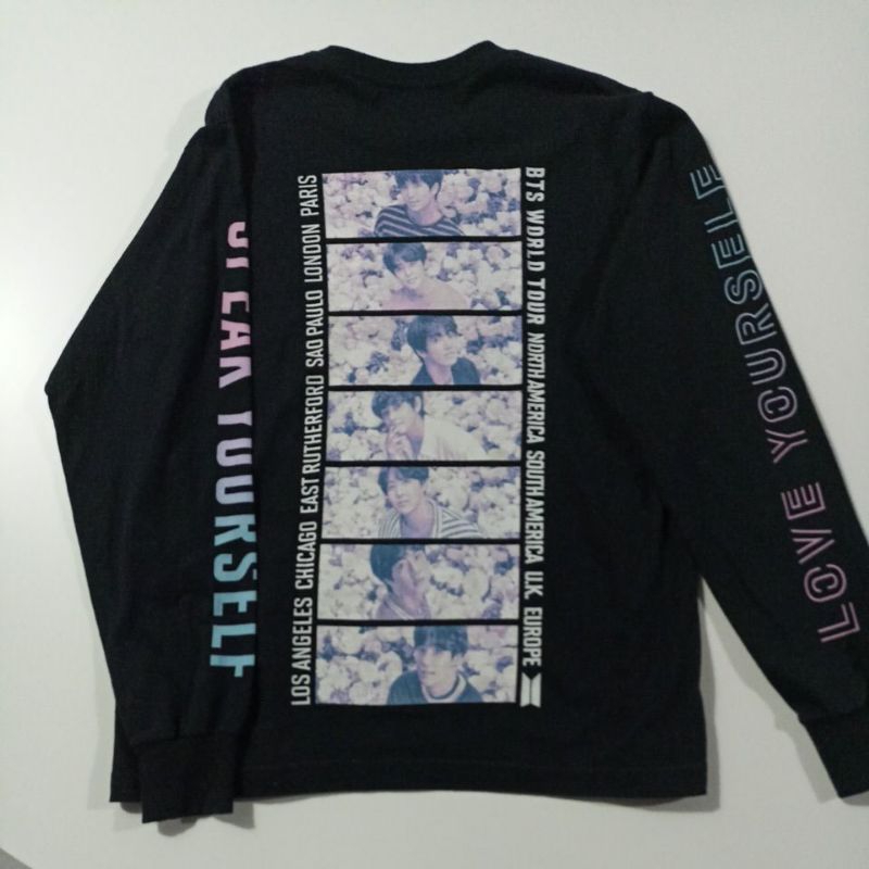 BTS 防弾少年団 LYS SYS FINAL LONG SLEEVE T BTS official Merch - Blusa Manga Longa da turnê BTS World Tour