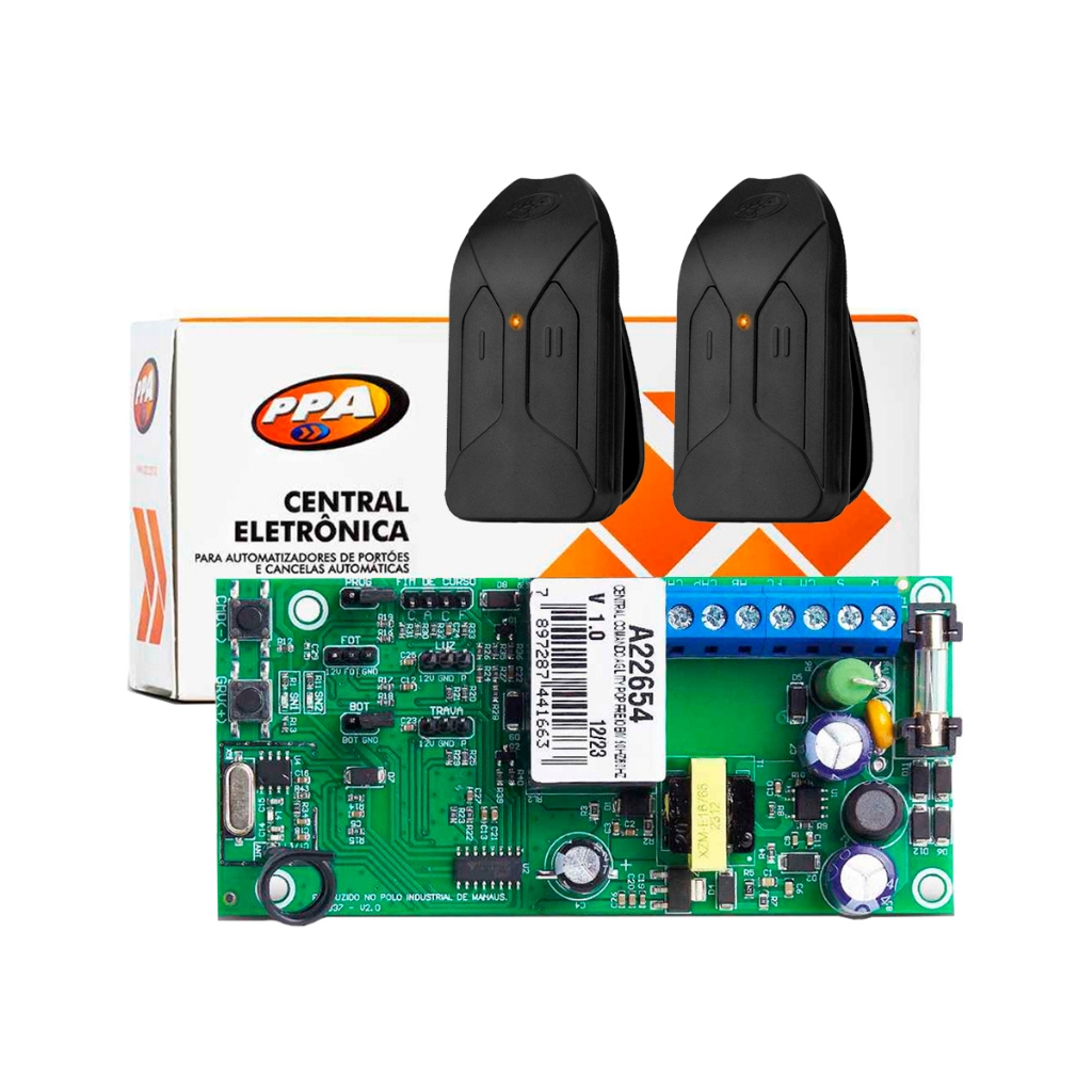 Kit Central Agility Pop Freio Ppa + 2 Controles Ppa Tok 433