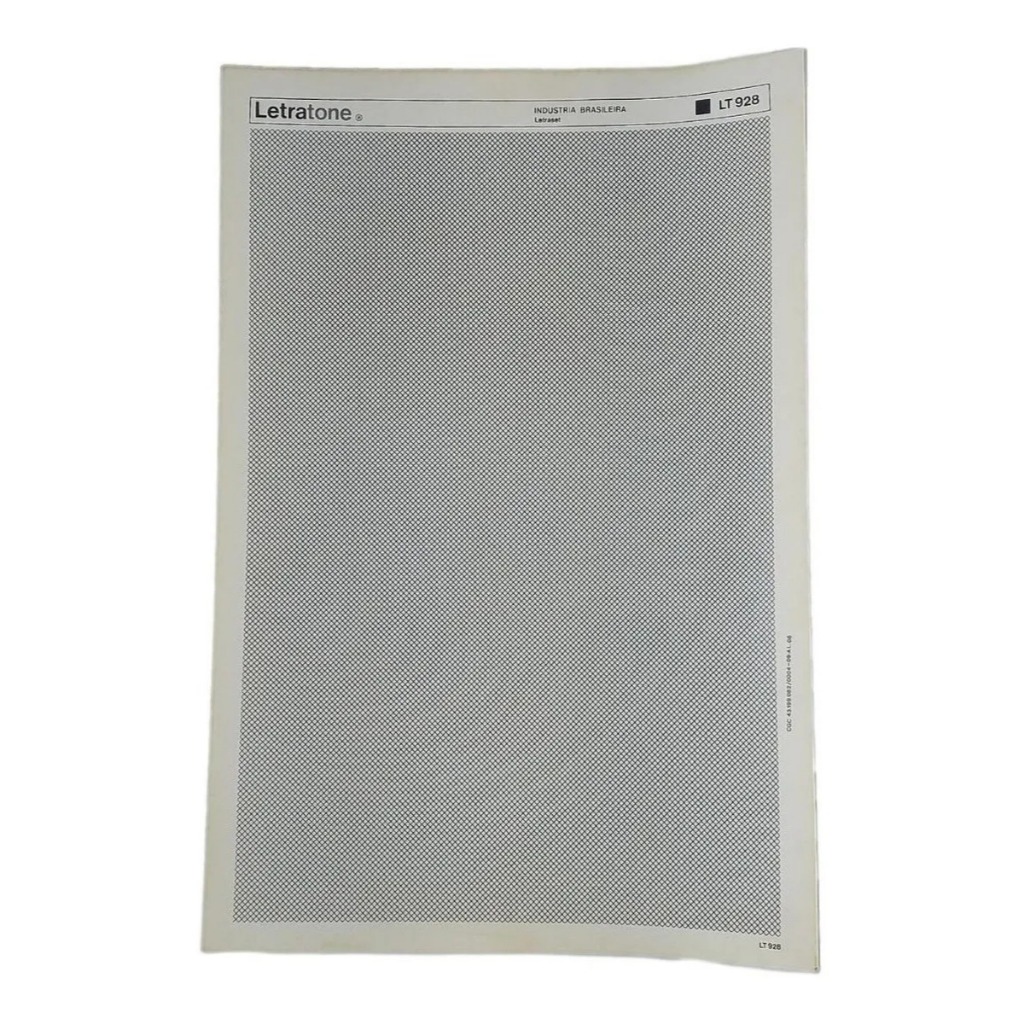 Letraset Letratone 25 X 38cm Retícula Adesiva 928