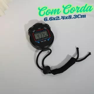 Cronômetro Progressivo De Resistente a água 6.6x2.4x8.3Cm Preto Mão Digital Alarme Hora Com Corda em Oferta na Shopee