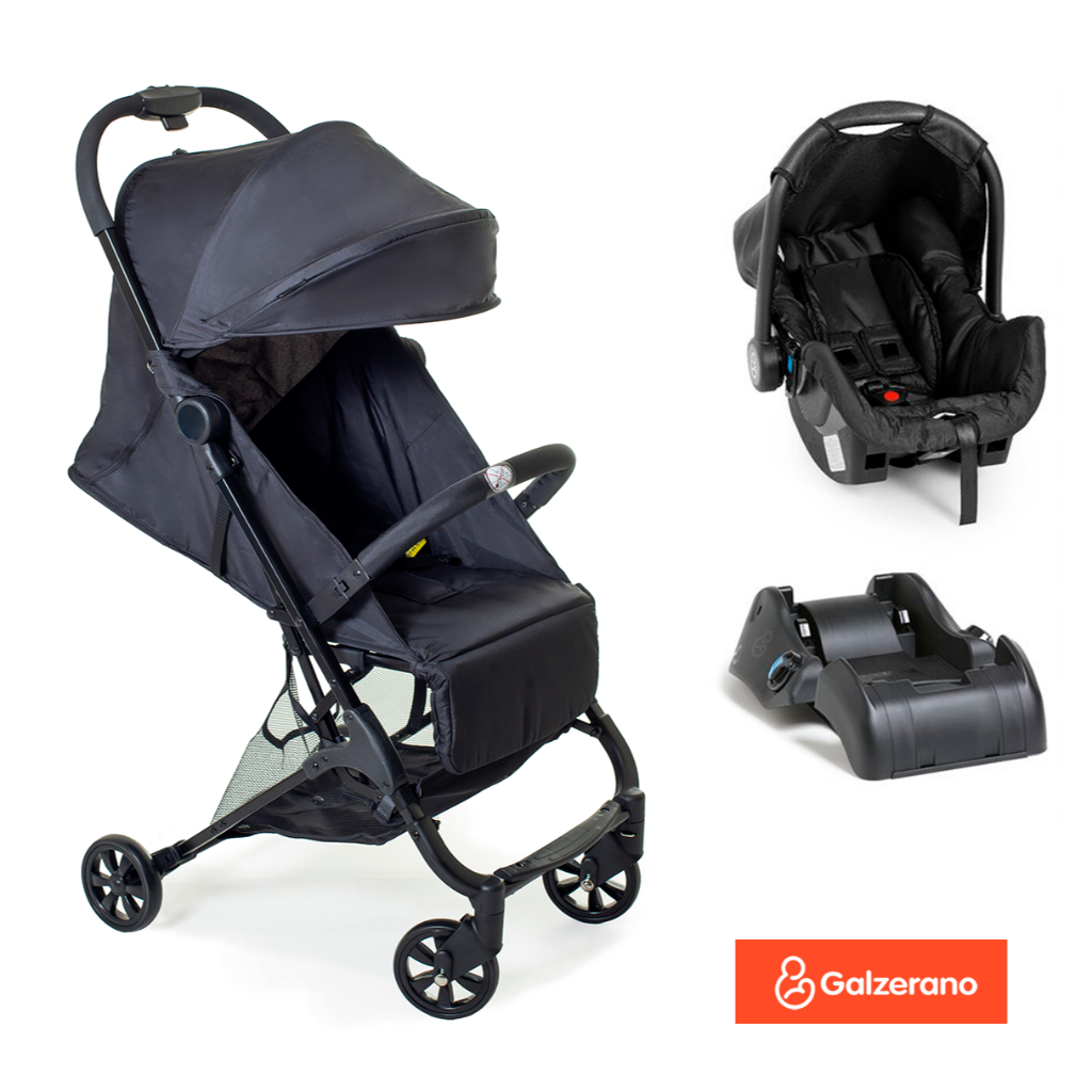 Carrinho de Bebê Bali Travel System Galzerano Compacto P/ Avião ...