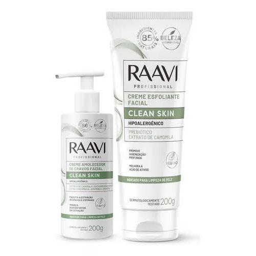 Kit Raavi Creme Esfoliante Facial 200g + Creme Amolecedor de Cravos ...