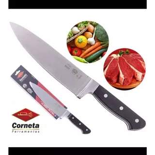 Faca Profissional Chefe Gourmet Forjada Inox 8 - Corneta PROMOÇÃO
