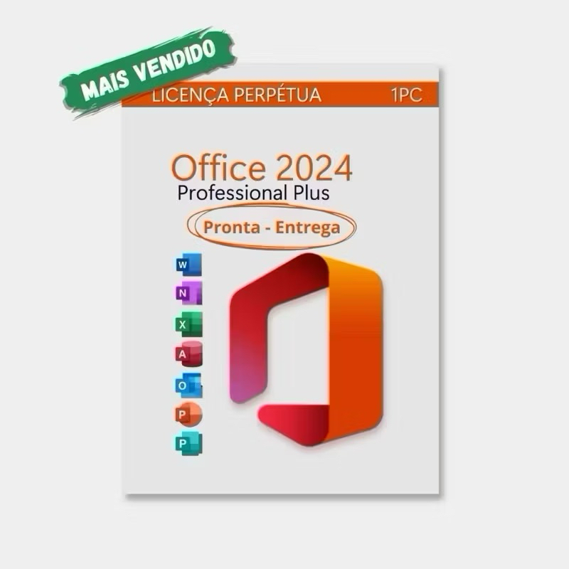 Pacote Office 2024 Pro Plus Vitalicio 1 PC/MAC