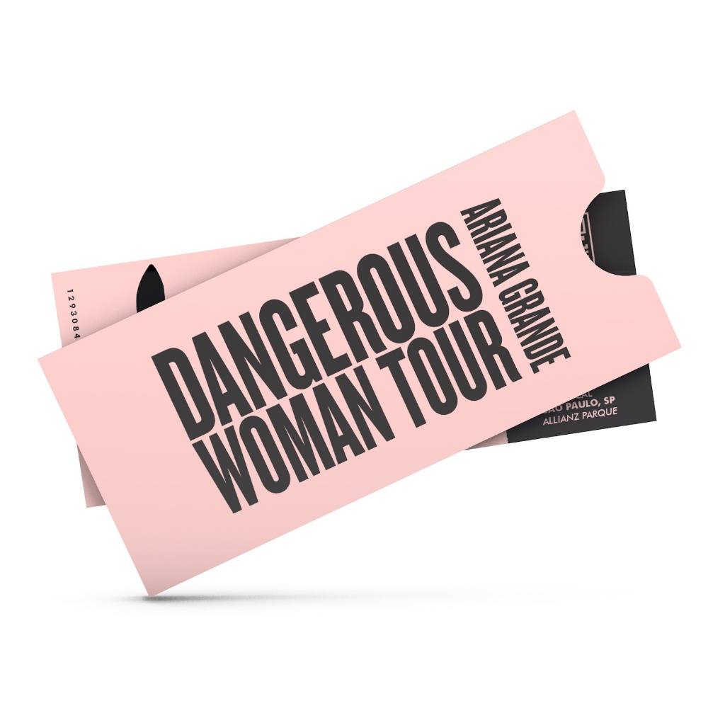 Ingresso Colecionável Ariana Grande - Dangerous Woman Tour