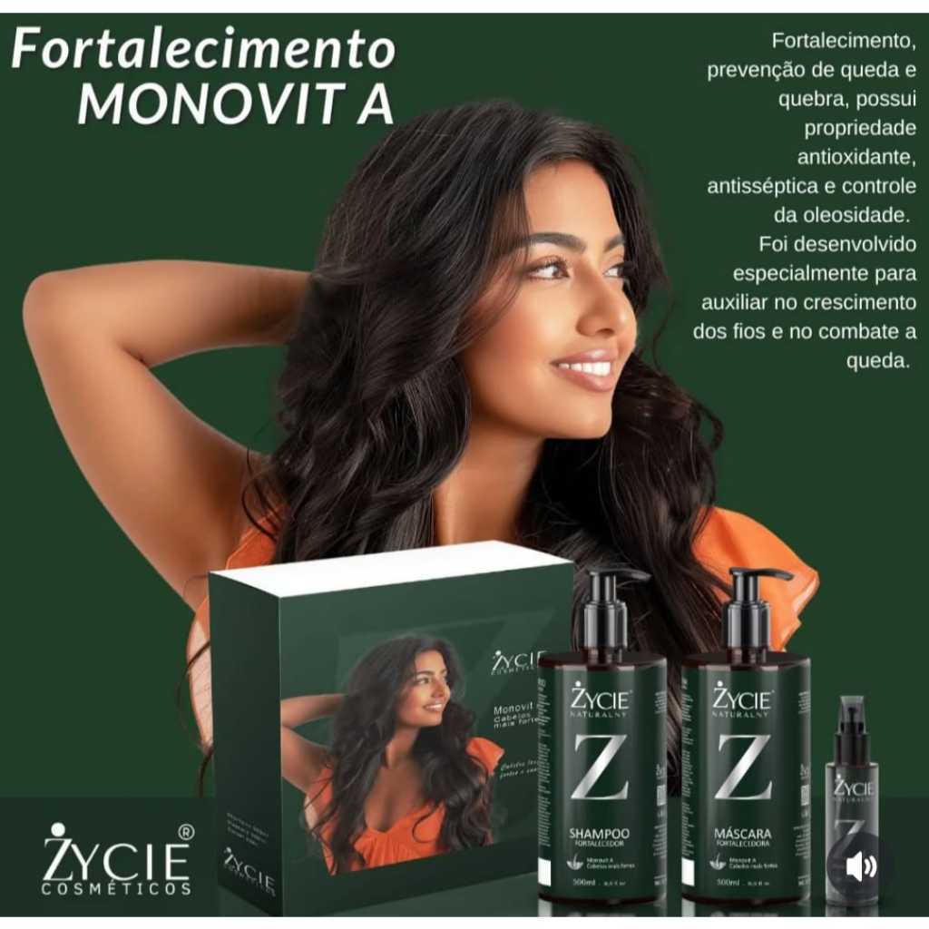 KIT C/ 3 ITENS CAPILAR FORTALECEDOR ZYCIE NATURALNY | Shopee Brasil