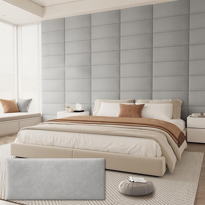 Cabeceira De Cama Casal King Modulada Virginia Estofadas Kit 10 Painéis ...