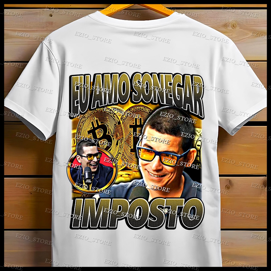 Camiseta Eu Amo Sonegar Imposto Renato 38Tão Bitcoin Unissex Meme Blusa  Personalizada Bitcoin Camisa Blusa Bitcoin | Shopee Brasil
