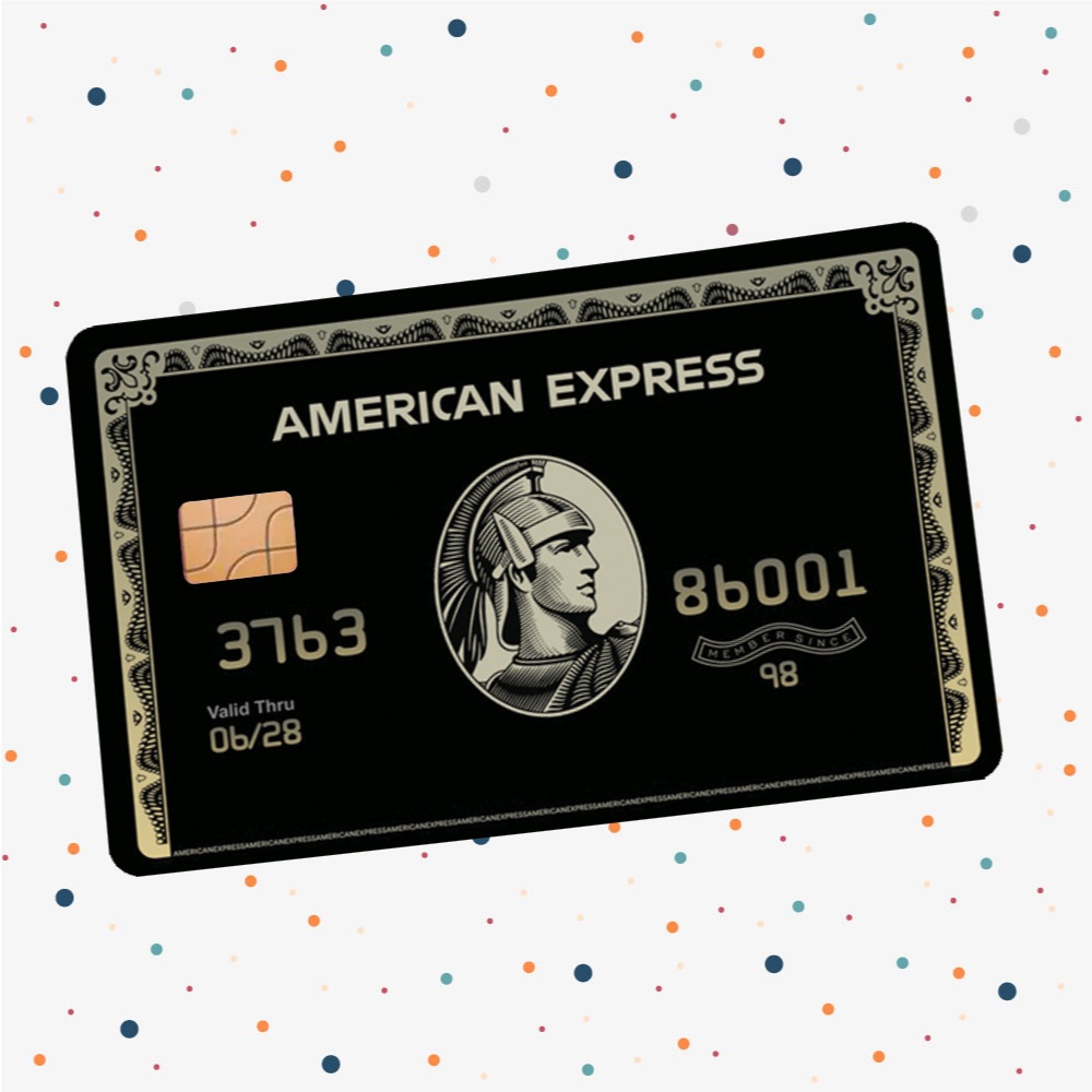 Adesivo para Cartão de Credito e Debito American Express Black