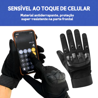 Luva de Motoqueiro Motoboy - Proteção para Motoboy e Pilotos Resistente e Confortável - BNVT