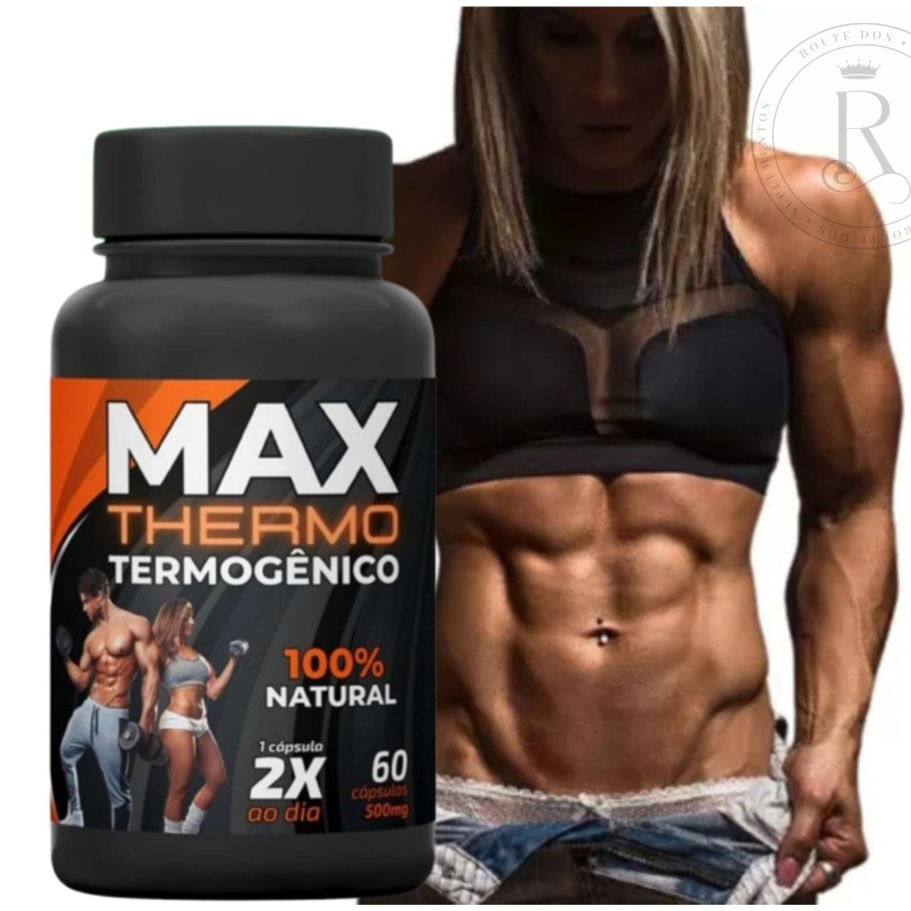 Termogenico Max Thermo 60 Cáps 500Mg - Envio Imediato | Shopee Brasil