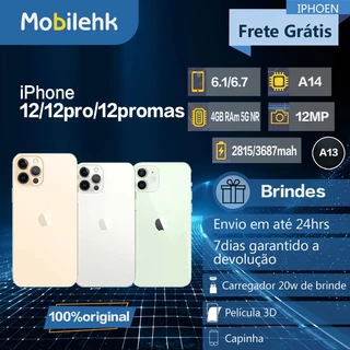 Celular IPhone 12/12 PRO/12 Pro Max 128gb 256gb DE VITRINE em Oferta na Shopee