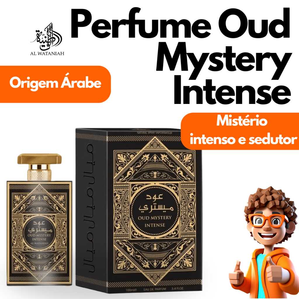 Perfume Arabe Masculino Al Wataniah Oud Mystery Original 100ml ...