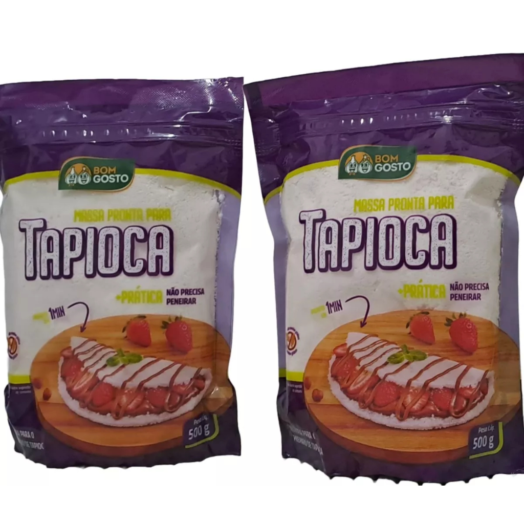 Mistura Para Tapioca - Bom Gosto - 2 Pacotes 500 Gramas | Shopee Brasil