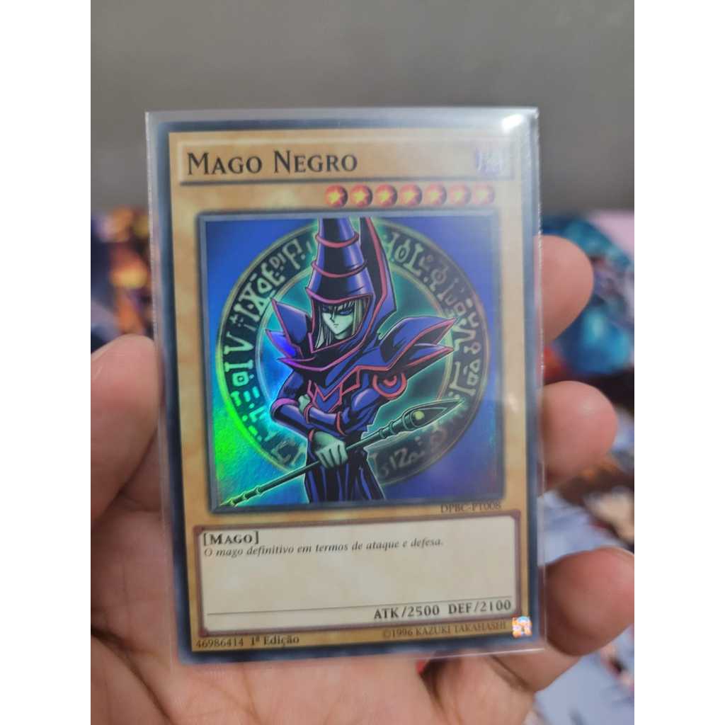 Dark Magician/Mago Negro. Super Raro. Primeira Edição. Yugioh
