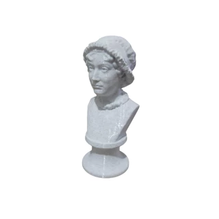 Escultura Busto Jane Austen - Escritora/Romancista Inglesa - Impressão 3D