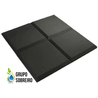 Espuma Acústica Anti Chamas 50 x 50 x 2cm Lisa 06 Placas