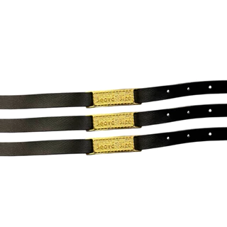 Pulseira Jeová Jireh - Courino Preto Unisex