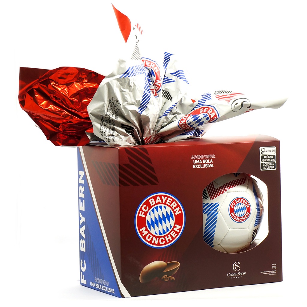 Ovo Chocolate Cacau Show BOLA CHOCOESPORTES BAYERN 170g | Shopee Brasil