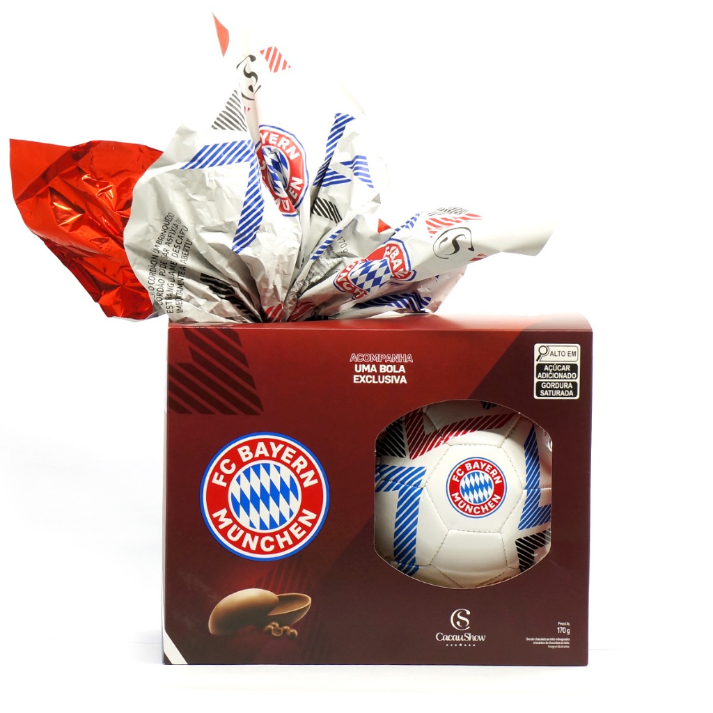 Ovo Chocolate Cacau Show BOLA CHOCOESPORTES BAYERN 170g | Shopee Brasil